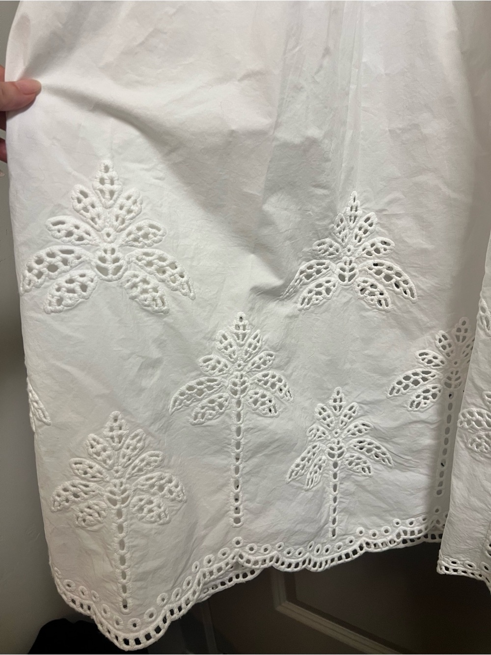 Marine Layer Selene Eyelet Maxi Dress Large white Cotton - Picture 5 of 8